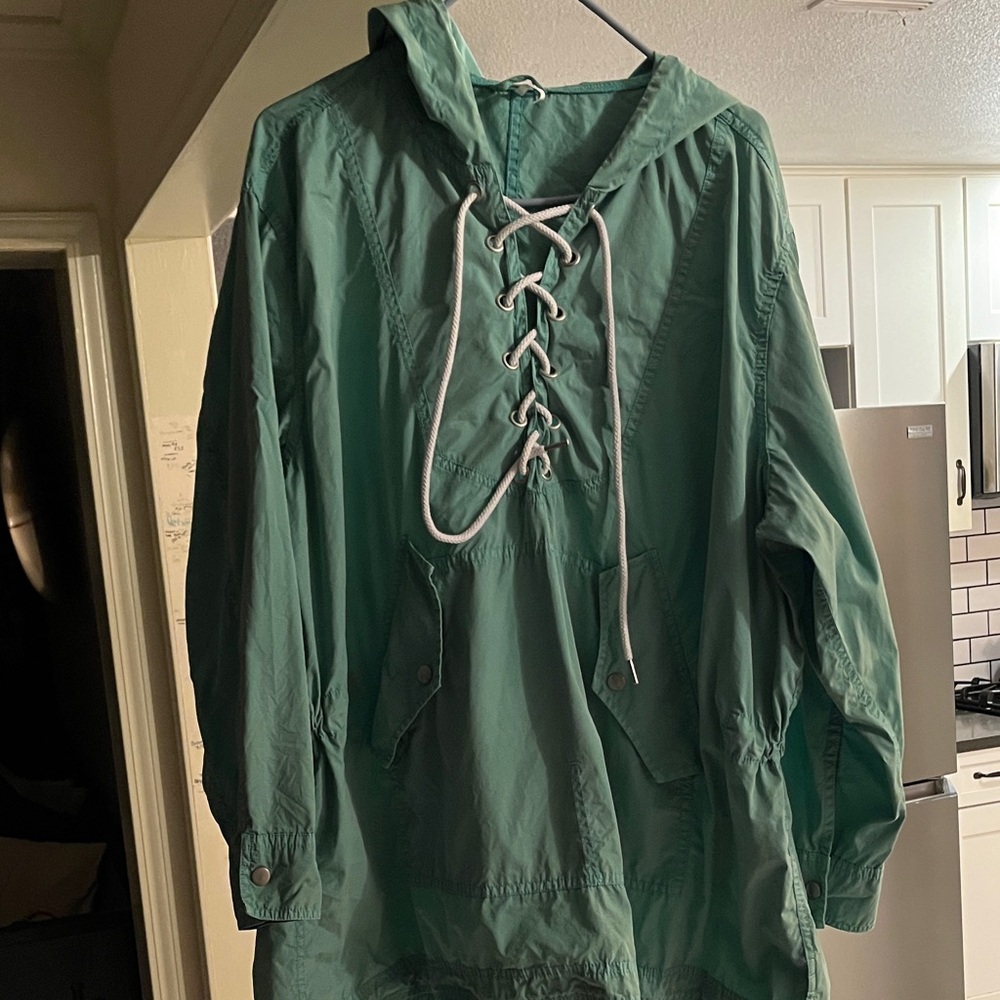 Free People Green Utility Jacket - Picture 2 of 8